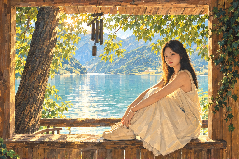 我在这里，等了一会儿的手绘记忆